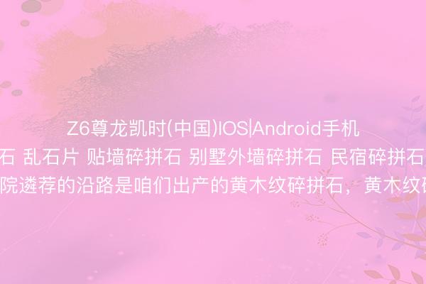 Z6尊龙凯时(中国)IOS|Android手机app下载 黄木纹碎拼石 乱石片 贴墙碎拼石 别墅外墙碎拼石 民宿碎拼石 上海浦东新区的一家庭院遴荐的沿路是咱们出产的黄木纹碎拼石，黄木纹碎拼石是自然原生态石材，石身自带清雅当然的黄木纹肌理，纹路流通脉络分明，光辉温润柔软，<a href=