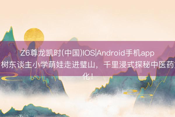 Z6尊龙凯时(中国)IOS|Android手机app下载 树东谈主小学萌娃走进璧山，千里浸式探秘中医药文化！