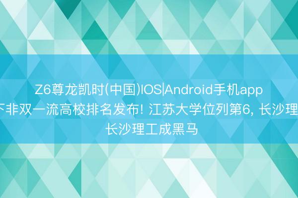 Z6尊龙凯时(中国)IOS|Android手机app下载 天下非双一流高校排名发布! 江苏大学位列第6， 长沙理工成黑马