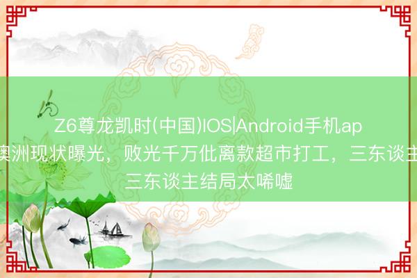 Z6尊龙凯时(中国)IOS|Android手机app下载 马蓉澳洲现状曝光，败光千万仳离款超市打工，三东谈主结局太唏嘘