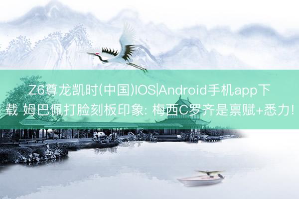Z6尊龙凯时(中国)IOS|Android手机app下载 姆巴佩打脸刻板印象: 梅西C罗齐是禀赋+悉力!