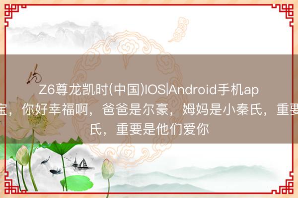 Z6尊龙凯时(中国)IOS|Android手机app下载 高家宝,你好幸福啊,爸爸是尔豪,姆妈是小秦氏,重要是他们爱你